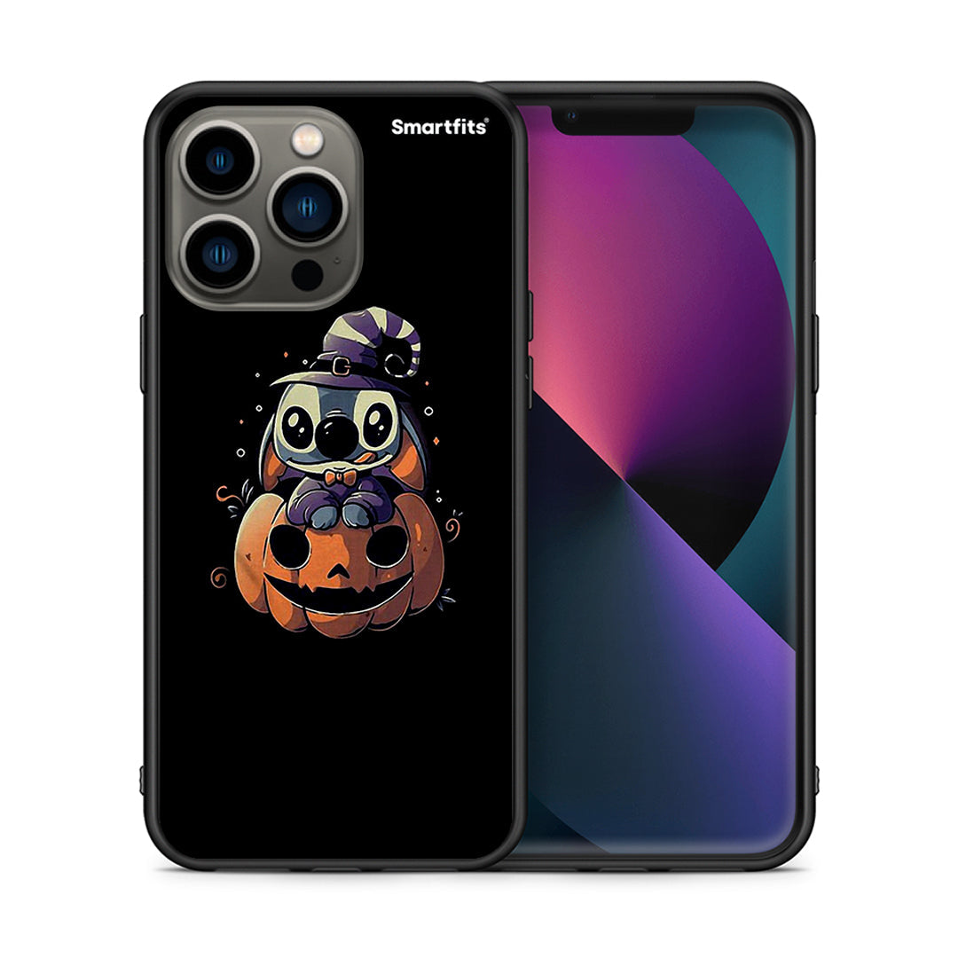 Θήκη iPhone 13 Pro Halloween Stitch από τη Smartfits με σχέδιο στο πίσω μέρος και μαύρο περίβλημα | iPhone 13 Pro Halloween Stitch case with colorful back and black bezels