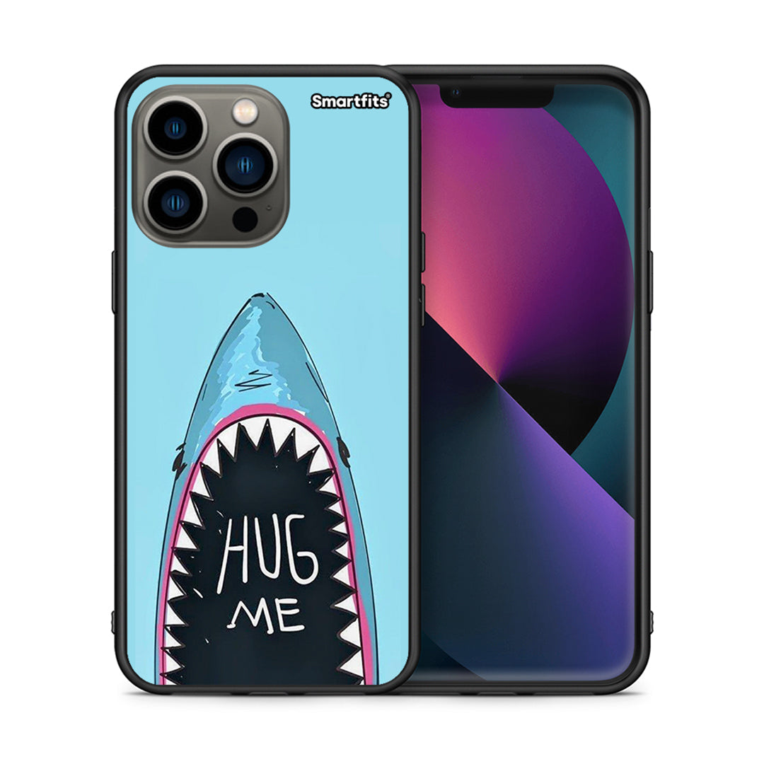 Θήκη iPhone 13 Pro Hug Me από τη Smartfits με σχέδιο στο πίσω μέρος και μαύρο περίβλημα | iPhone 13 Pro Hug Me case with colorful back and black bezels