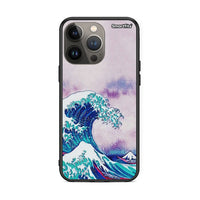 Thumbnail for iPhone 13 Pro Max Blue Waves θήκη από τη Smartfits με σχέδιο στο πίσω μέρος και μαύρο περίβλημα | Smartphone case with colorful back and black bezels by Smartfits