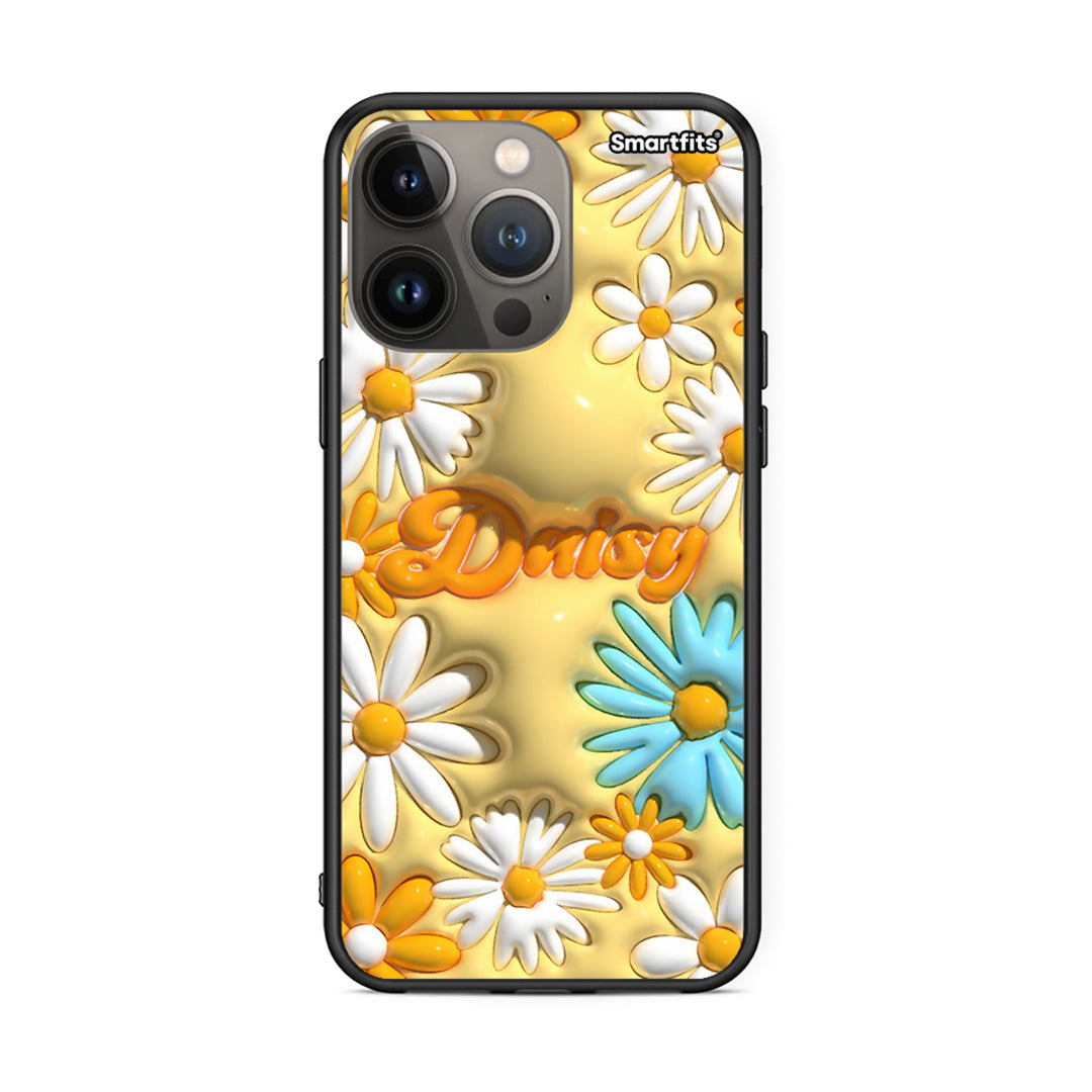 iPhone 13 Pro Max Bubble Daisies θήκη από τη Smartfits με σχέδιο στο πίσω μέρος και μαύρο περίβλημα | Smartphone case with colorful back and black bezels by Smartfits