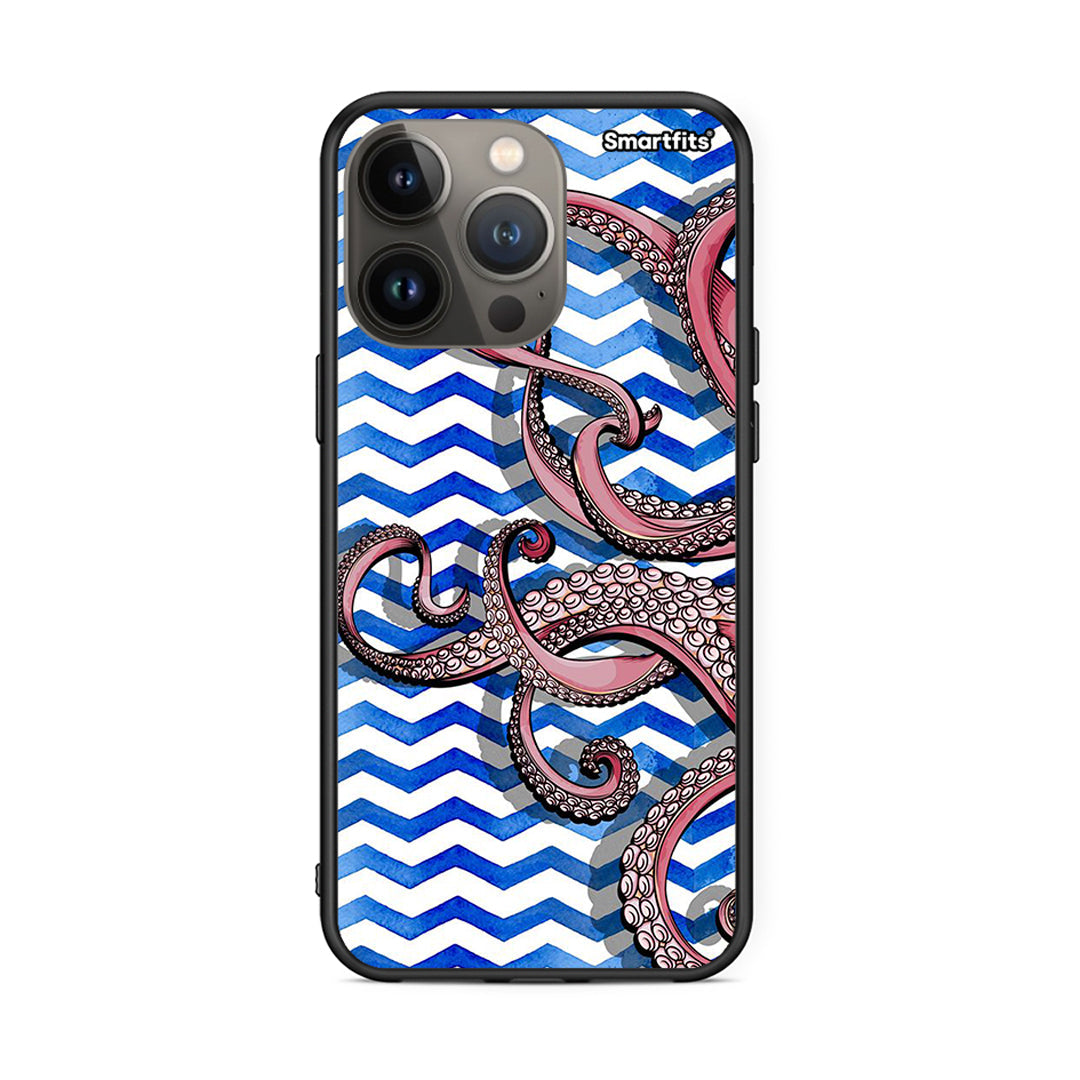 iPhone 13 Pro Max Chevron Devilfish θήκη από τη Smartfits με σχέδιο στο πίσω μέρος και μαύρο περίβλημα | Smartphone case with colorful back and black bezels by Smartfits