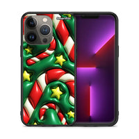 Thumbnail for Θήκη iPhone 13 Pro Max Christmas Bubbles από τη Smartfits με σχέδιο στο πίσω μέρος και μαύρο περίβλημα | iPhone 13 Pro Max Christmas Bubbles case with colorful back and black bezels