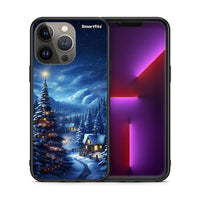 Thumbnail for Θήκη iPhone 13 Pro Max Christmas Scenery από τη Smartfits με σχέδιο στο πίσω μέρος και μαύρο περίβλημα | iPhone 13 Pro Max Christmas Scenery case with colorful back and black bezels