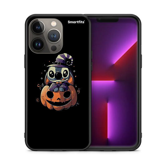Θήκη iPhone 13 Pro Max Halloween Stitch από τη Smartfits με σχέδιο στο πίσω μέρος και μαύρο περίβλημα | iPhone 13 Pro Max Halloween Stitch case with colorful back and black bezels
