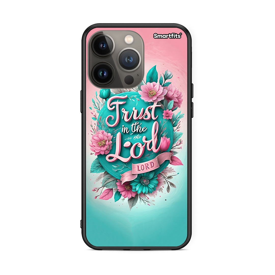 iPhone 13 Pro Max Lord Trust θήκη από τη Smartfits με σχέδιο στο πίσω μέρος και μαύρο περίβλημα | Smartphone case with colorful back and black bezels by Smartfits