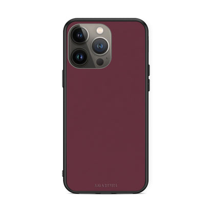 Θήκη iPhone 13 Pro Max Muted Burgundy από τη Smartfits με σχέδιο στο πίσω μέρος και μαύρο περίβλημα | iPhone 13 Pro Max Muted Burgundy case with colorful back and black bezels