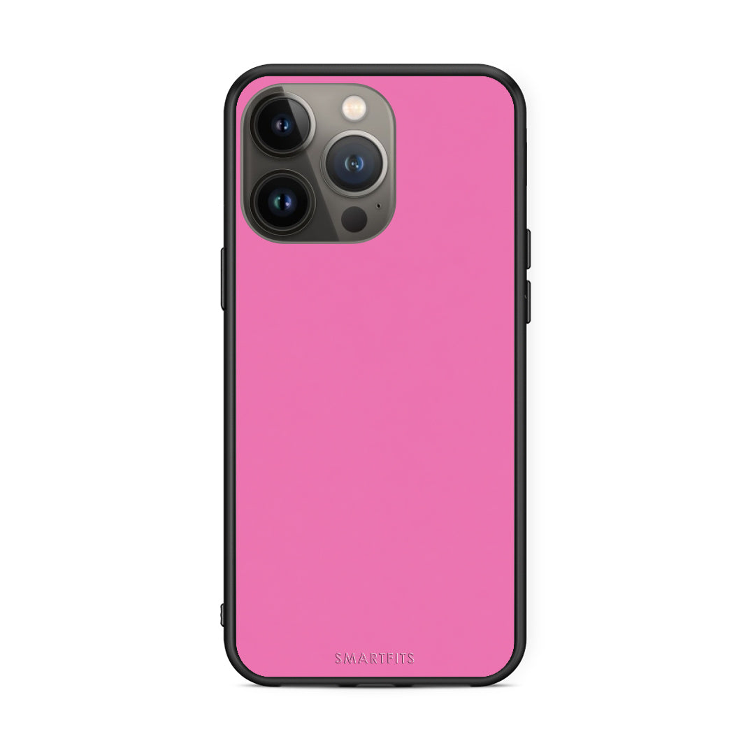 Θήκη iPhone 13 Pro Max Rose Pink από τη Smartfits με σχέδιο στο πίσω μέρος και μαύρο περίβλημα | iPhone 13 Pro Max Rose Pink case with colorful back and black bezels