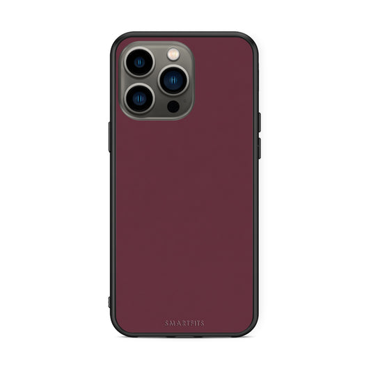 Θήκη iPhone 13 Pro Muted Burgundy από τη Smartfits με σχέδιο στο πίσω μέρος και μαύρο περίβλημα | iPhone 13 Pro Muted Burgundy case with colorful back and black bezels