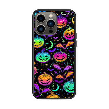 iPhone 13 Pro Neon Halloween θήκη από τη Smartfits με σχέδιο στο πίσω μέρος και μαύρο περίβλημα | Smartphone case with colorful back and black bezels by Smartfits