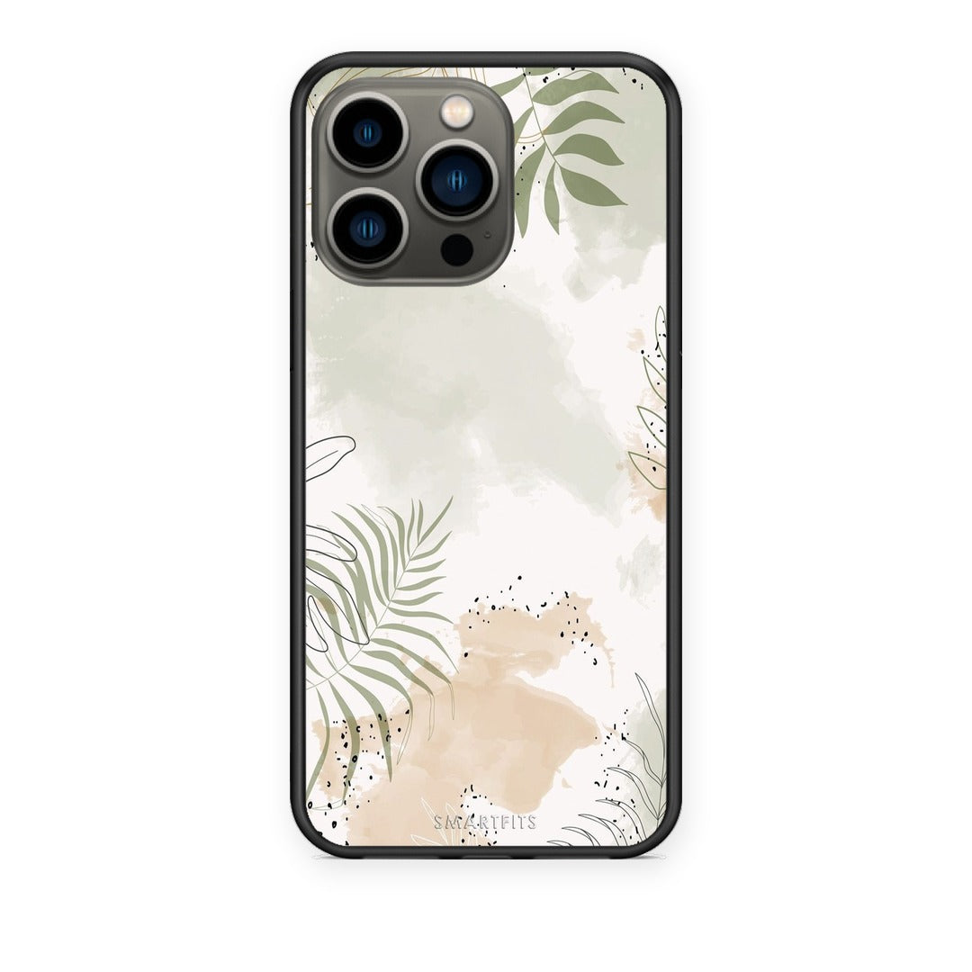 Θήκη iPhone 13 Pro Nude Plants από τη Smartfits με σχέδιο στο πίσω μέρος και μαύρο περίβλημα | iPhone 13 Pro Nude Plants case with colorful back and black bezels