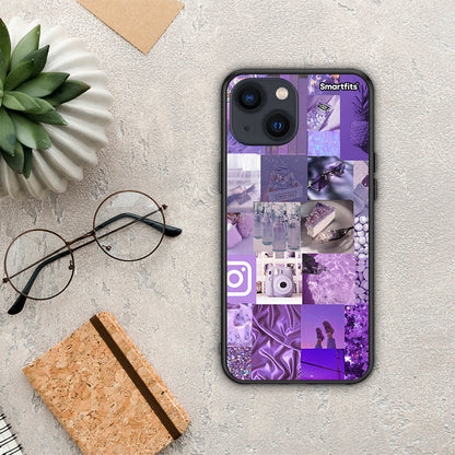 Purple Aesthetic Collage - iPhone 13 θήκη