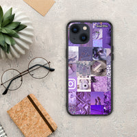 Thumbnail for Purple Aesthetic Collage - iPhone 13 Mini θήκη