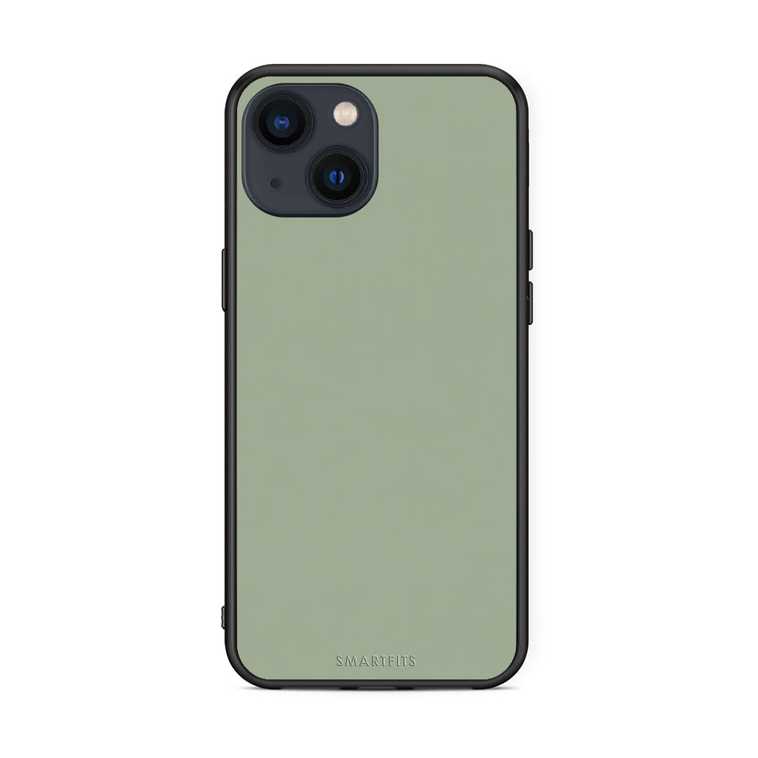 Θήκη iPhone 13 Sage Green από τη Smartfits με σχέδιο στο πίσω μέρος και μαύρο περίβλημα | iPhone 13 Sage Green case with colorful back and black bezels