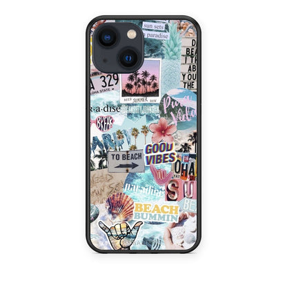 Θήκη iPhone 13 Summer Vibes από τη Smartfits με σχέδιο στο πίσω μέρος και μαύρο περίβλημα | iPhone 13 Summer Vibes case with colorful back and black bezels