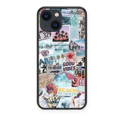 Θήκη iPhone 13 Mini Summer Vibes από τη Smartfits με σχέδιο στο πίσω μέρος και μαύρο περίβλημα | iPhone 13 Mini Summer Vibes case with colorful back and black bezels