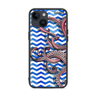 Thumbnail for iPhone 15 Chevron Devilfish θήκη από τη Smartfits με σχέδιο στο πίσω μέρος και μαύρο περίβλημα | Smartphone case with colorful back and black bezels by Smartfits