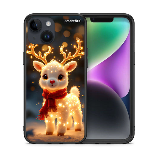 Θήκη iPhone 14 Christmas Cutie από τη Smartfits με σχέδιο στο πίσω μέρος και μαύρο περίβλημα | iPhone 14 Christmas Cutie case with colorful back and black bezels