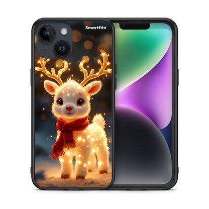 Θήκη iPhone 15 Christmas Cutie από τη Smartfits με σχέδιο στο πίσω μέρος και μαύρο περίβλημα | iPhone 15 Christmas Cutie case with colorful back and black bezels