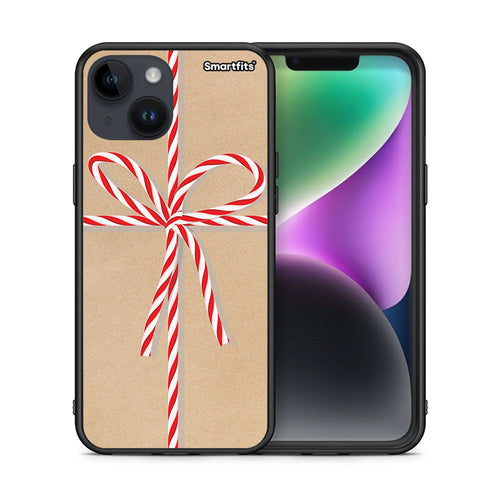 Θήκη iPhone 15 Christmas Gift από τη Smartfits με σχέδιο στο πίσω μέρος και μαύρο περίβλημα | iPhone 15 Christmas Gift case with colorful back and black bezels