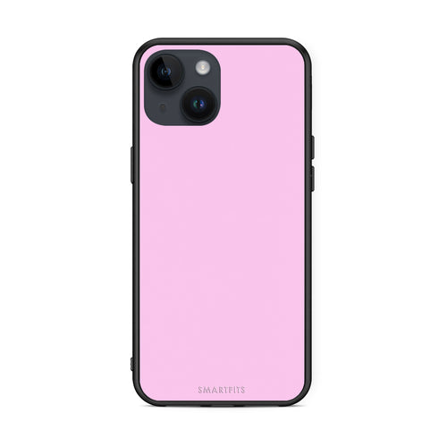 Θήκη iPhone 15 Cotton Candy Pink από τη Smartfits με σχέδιο στο πίσω μέρος και μαύρο περίβλημα | iPhone 15 Cotton Candy Pink case with colorful back and black bezels