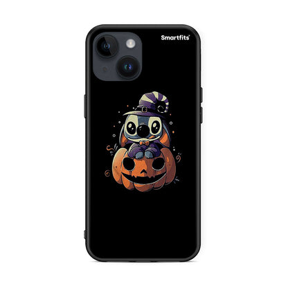 iPhone 14 Halloween Stitch θήκη από τη Smartfits με σχέδιο στο πίσω μέρος και μαύρο περίβλημα | Smartphone case with colorful back and black bezels by Smartfits