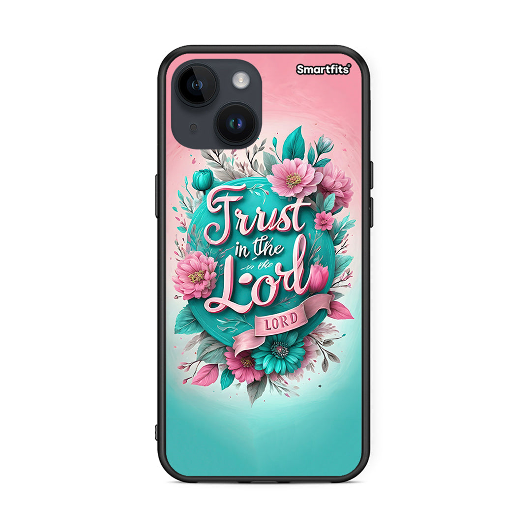 iPhone 14 Lord Trust θήκη από τη Smartfits με σχέδιο στο πίσω μέρος και μαύρο περίβλημα | Smartphone case with colorful back and black bezels by Smartfits