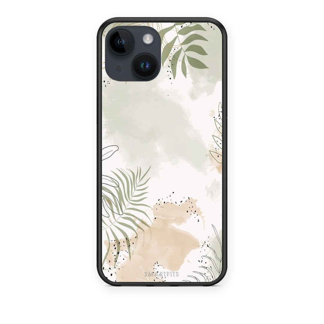 Θήκη iPhone 14 Nude Plants από τη Smartfits με σχέδιο στο πίσω μέρος και μαύρο περίβλημα | iPhone 14 Nude Plants case with colorful back and black bezels