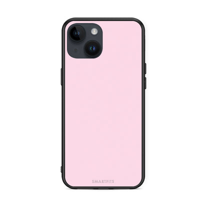 Θήκη iPhone 15 Pale Pink από τη Smartfits με σχέδιο στο πίσω μέρος και μαύρο περίβλημα | iPhone 15 Pale Pink case with colorful back and black bezels