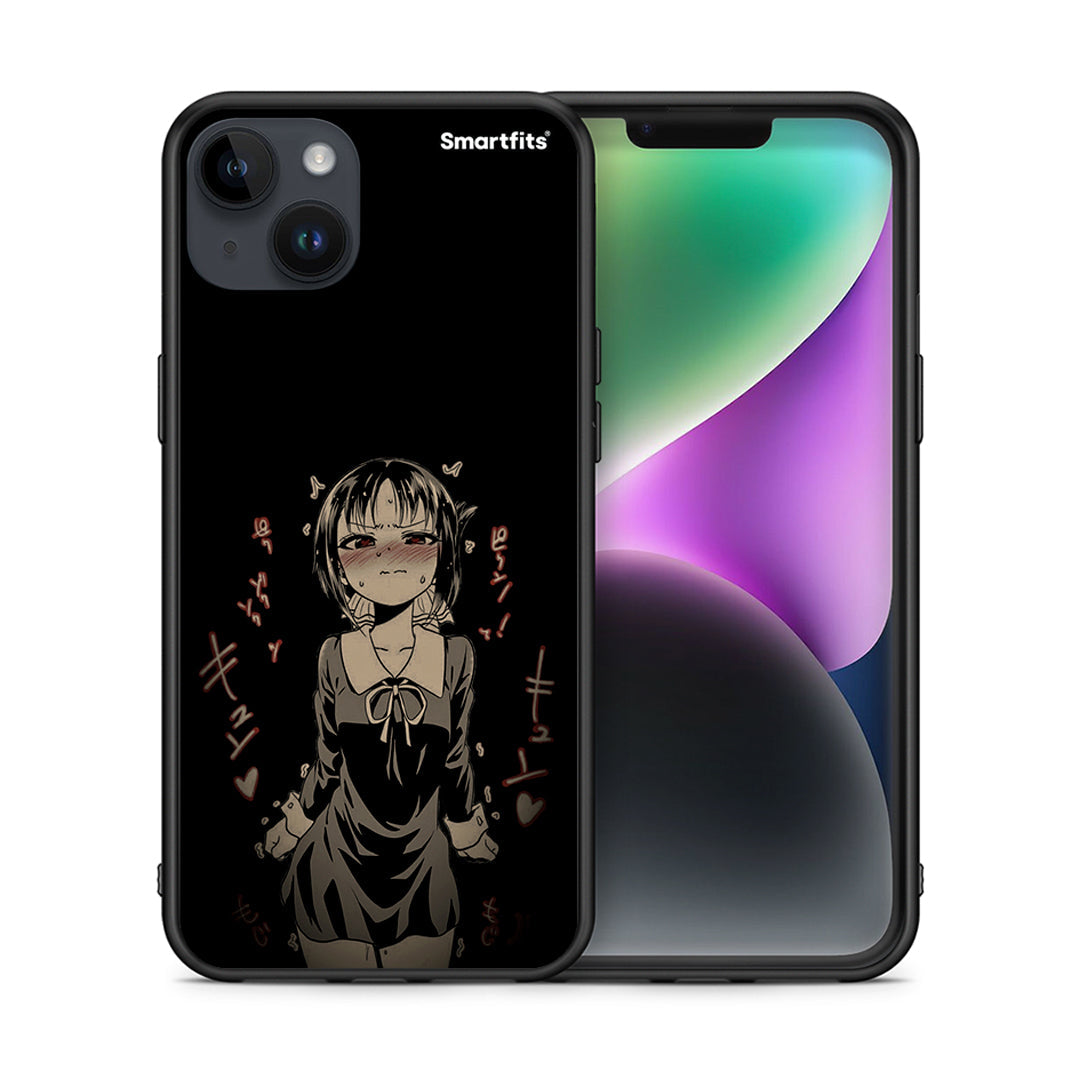 Θήκη iPhone 14 Plus Anime Girl από τη Smartfits με σχέδιο στο πίσω μέρος και μαύρο περίβλημα | iPhone 14 Plus Anime Girl case with colorful back and black bezels