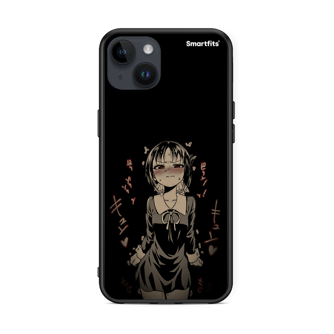 iPhone 15 Plus Anime Girl θήκη από τη Smartfits με σχέδιο στο πίσω μέρος και μαύρο περίβλημα | Smartphone case with colorful back and black bezels by Smartfits