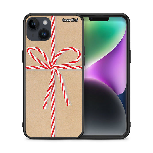 Θήκη iPhone 14 Plus Christmas Gift από τη Smartfits με σχέδιο στο πίσω μέρος και μαύρο περίβλημα | iPhone 14 Plus Christmas Gift case with colorful back and black bezels