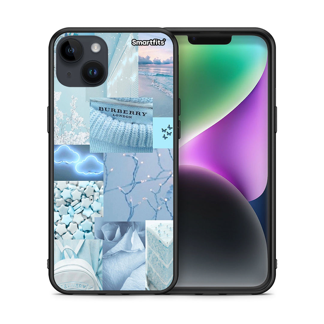 Θήκη iPhone 15 Plus Ciel Aesthetic Collage από τη Smartfits με σχέδιο στο πίσω μέρος και μαύρο περίβλημα | iPhone 15 Plus Ciel Aesthetic Collage case with colorful back and black bezels