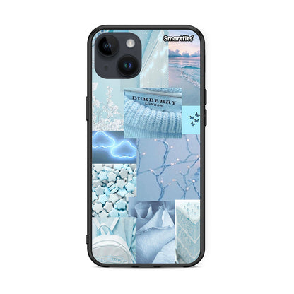 iPhone 15 Plus Ciel Aesthetic Collage θήκη από τη Smartfits με σχέδιο στο πίσω μέρος και μαύρο περίβλημα | Smartphone case with colorful back and black bezels by Smartfits
