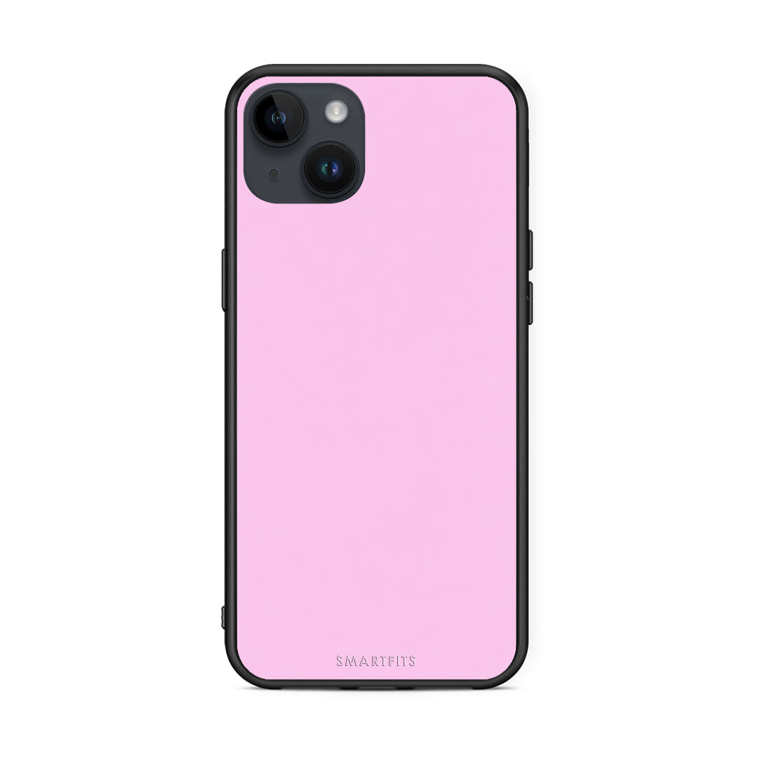 Θήκη iPhone 14 Plus Cotton Candy Pink από τη Smartfits με σχέδιο στο πίσω μέρος και μαύρο περίβλημα | iPhone 14 Plus Cotton Candy Pink case with colorful back and black bezels