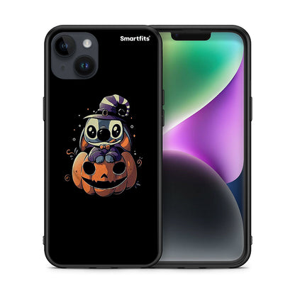 Θήκη iPhone 15 Plus Halloween Stitch από τη Smartfits με σχέδιο στο πίσω μέρος και μαύρο περίβλημα | iPhone 15 Plus Halloween Stitch case with colorful back and black bezels
