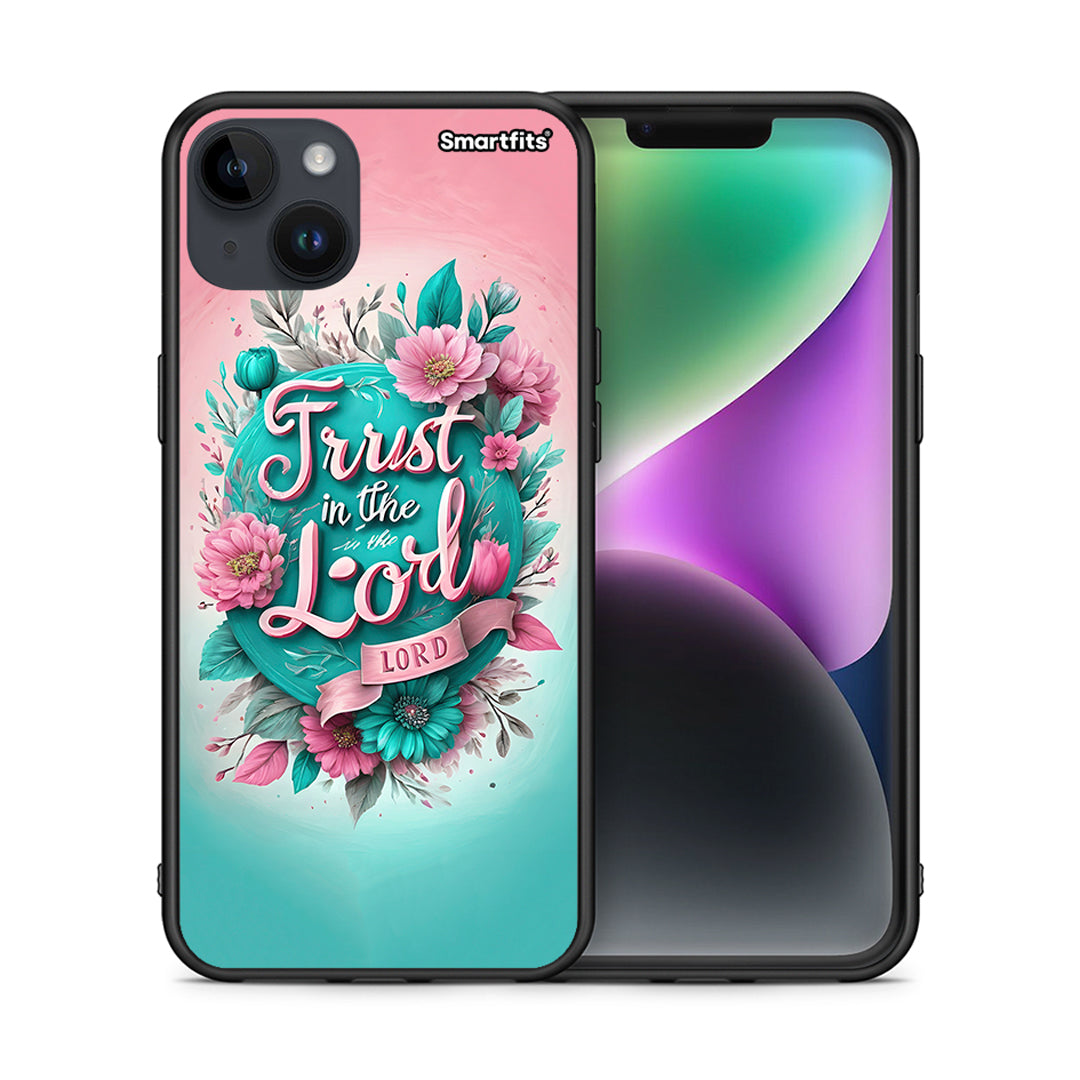 Θήκη iPhone 14 Plus Lord Trust από τη Smartfits με σχέδιο στο πίσω μέρος και μαύρο περίβλημα | iPhone 14 Plus Lord Trust case with colorful back and black bezels