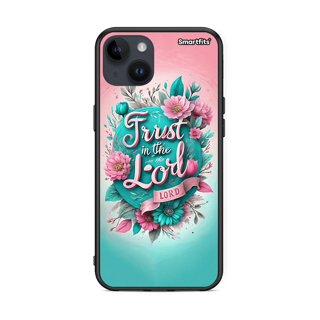 iPhone 15 Plus Lord Trust θήκη από τη Smartfits με σχέδιο στο πίσω μέρος και μαύρο περίβλημα | Smartphone case with colorful back and black bezels by Smartfits