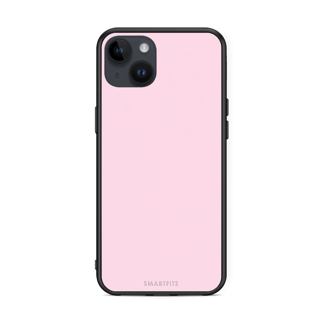 Θήκη iPhone 14 Plus Pale Pink από τη Smartfits με σχέδιο στο πίσω μέρος και μαύρο περίβλημα | iPhone 14 Plus Pale Pink case with colorful back and black bezels