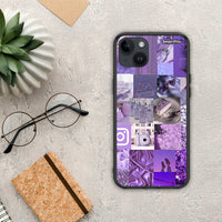 Thumbnail for Purple Aesthetic Collage - iPhone 15 Plus θήκη
