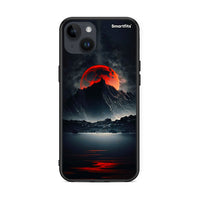 Thumbnail for iPhone 14 Plus Red Full Moon θήκη από τη Smartfits με σχέδιο στο πίσω μέρος και μαύρο περίβλημα | Smartphone case with colorful back and black bezels by Smartfits