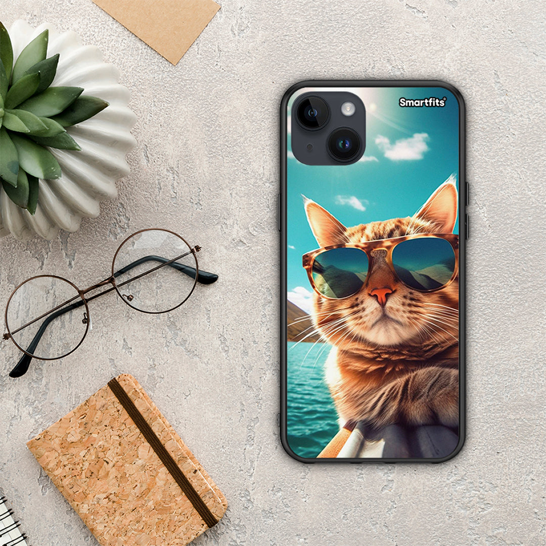 Summer Cat - iPhone 15 Plus θήκη
