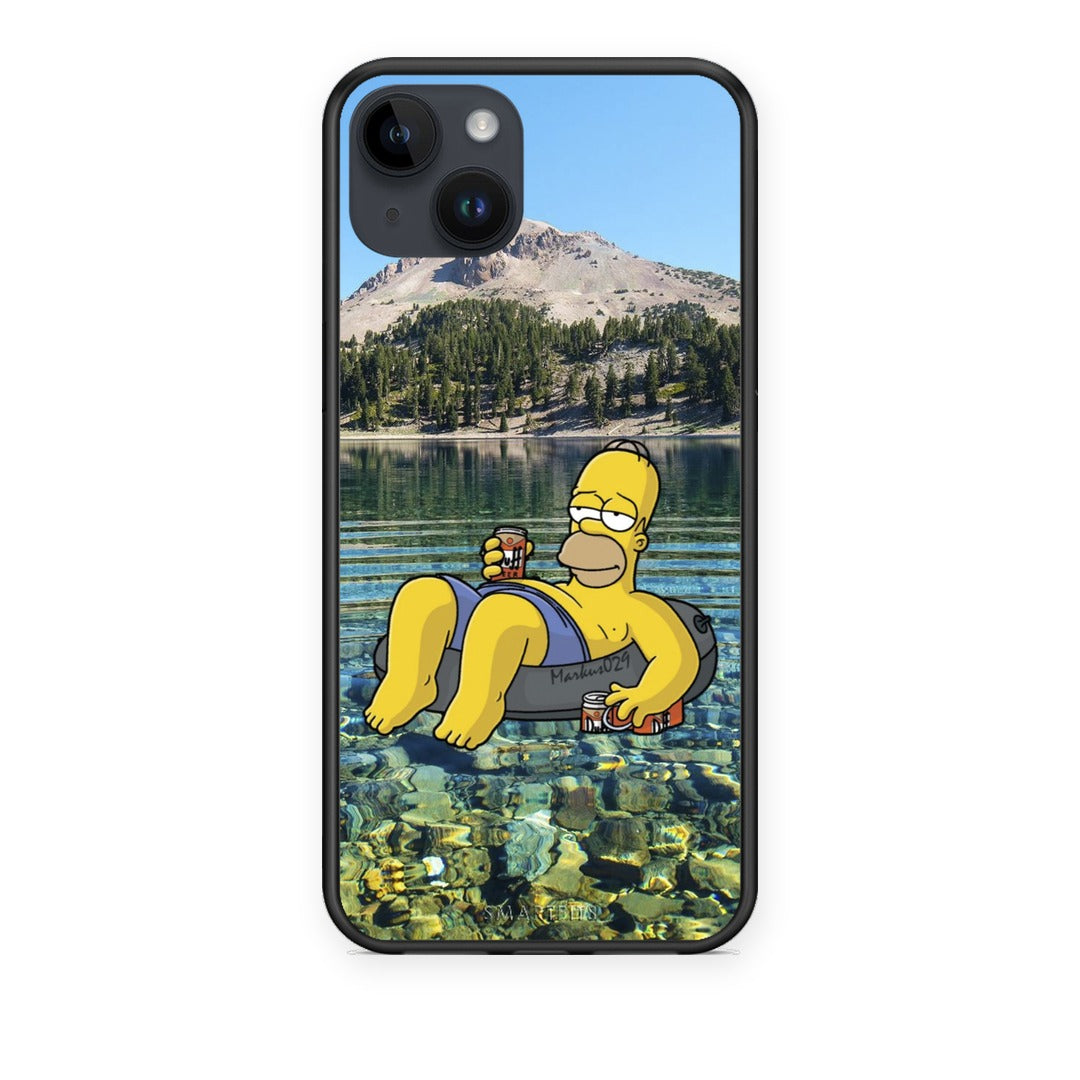 Θήκη iPhone 14 Plus Summer Happiness από τη Smartfits με σχέδιο στο πίσω μέρος και μαύρο περίβλημα | iPhone 14 Plus Summer Happiness case with colorful back and black bezels