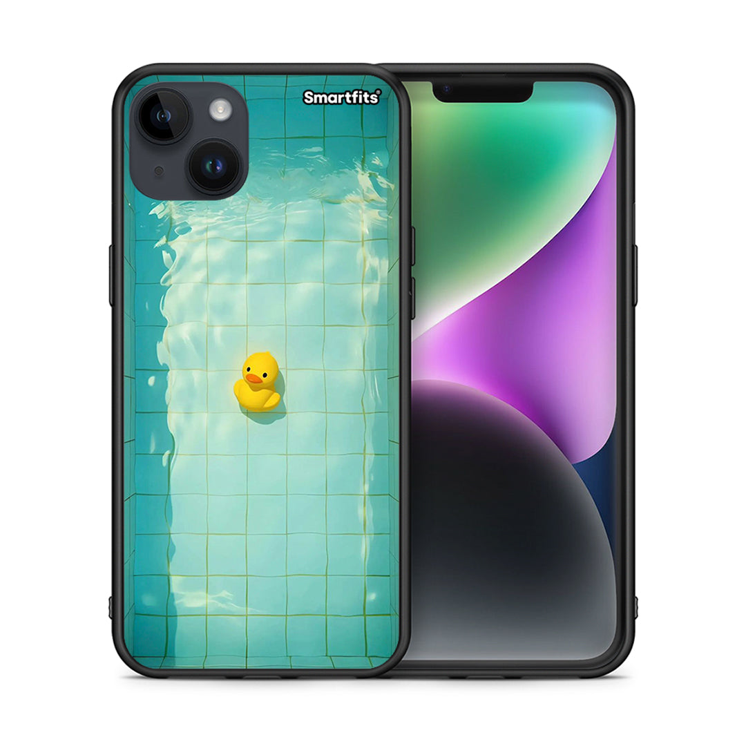 Θήκη iPhone 15 Plus Yellow Duck από τη Smartfits με σχέδιο στο πίσω μέρος και μαύρο περίβλημα | iPhone 15 Plus Yellow Duck case with colorful back and black bezels