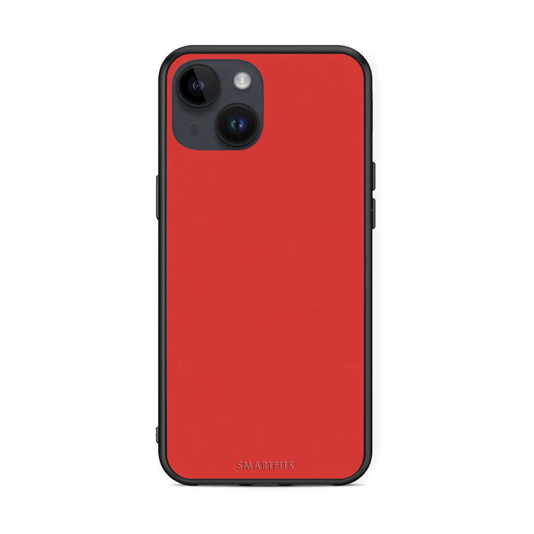 Θήκη iPhone 15 Poppy Red από τη Smartfits με σχέδιο στο πίσω μέρος και μαύρο περίβλημα | iPhone 15 Poppy Red case with colorful back and black bezels