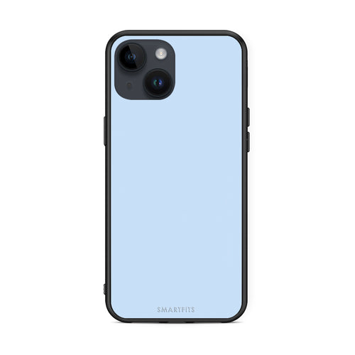 Θήκη iPhone 15 Powder Blue από τη Smartfits με σχέδιο στο πίσω μέρος και μαύρο περίβλημα | iPhone 15 Powder Blue case with colorful back and black bezels
