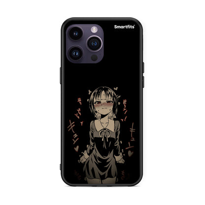 iPhone 15 Pro Anime Girl θήκη από τη Smartfits με σχέδιο στο πίσω μέρος και μαύρο περίβλημα | Smartphone case with colorful back and black bezels by Smartfits