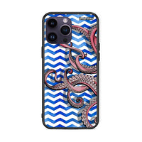 Thumbnail for iPhone 14 Pro Chevron Devilfish θήκη από τη Smartfits με σχέδιο στο πίσω μέρος και μαύρο περίβλημα | Smartphone case with colorful back and black bezels by Smartfits