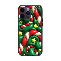 Thumbnail for iPhone 14 Pro Christmas Bubbles θήκη από τη Smartfits με σχέδιο στο πίσω μέρος και μαύρο περίβλημα | Smartphone case with colorful back and black bezels by Smartfits