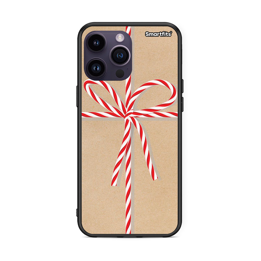 iPhone 14 Pro Christmas Gift θήκη από τη Smartfits με σχέδιο στο πίσω μέρος και μαύρο περίβλημα | Smartphone case with colorful back and black bezels by Smartfits