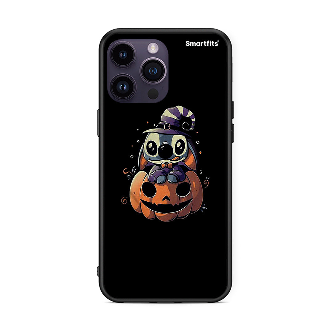 iPhone 15 Pro Halloween Stitch θήκη από τη Smartfits με σχέδιο στο πίσω μέρος και μαύρο περίβλημα | Smartphone case with colorful back and black bezels by Smartfits